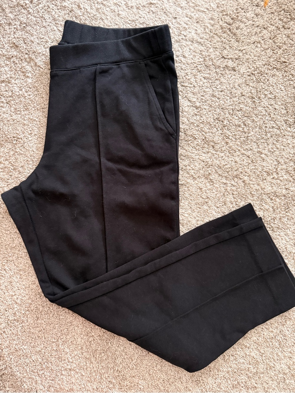 J.Crew Black Pull On Pintuck Sweatpants